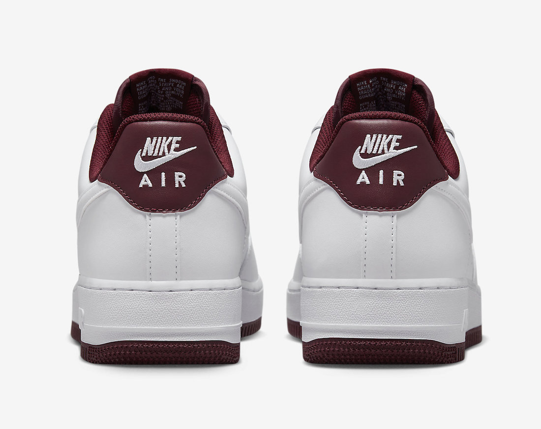 Nike Air Force 1 Low White Dark Beetroot DH7561-106 Release Date