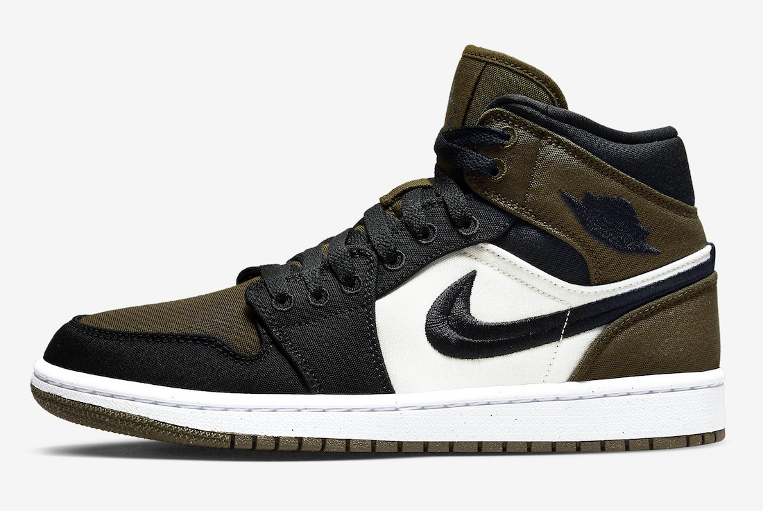 Air Jordan 1 Mid Olive Toe DV0427-301 Release Date