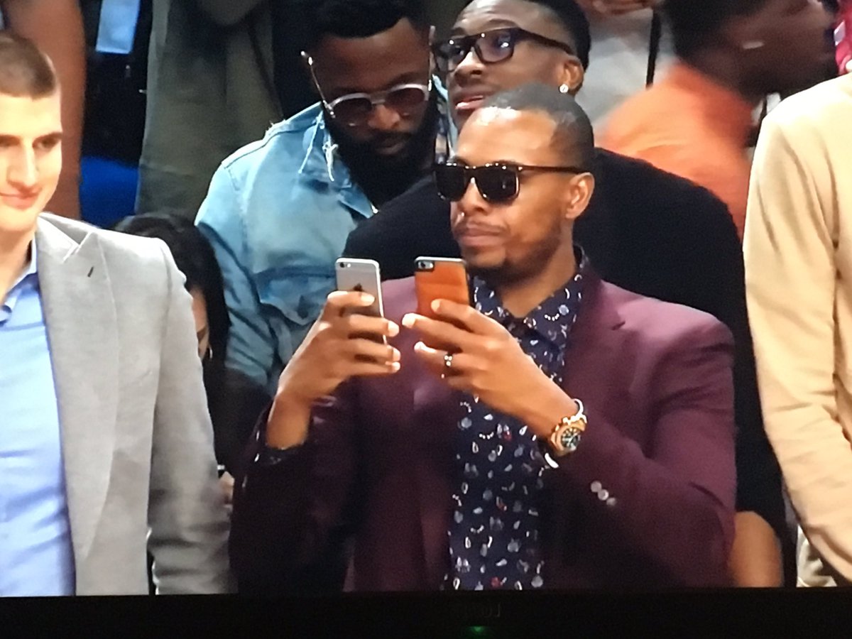 Thomas Duffy on Twitter: Paul Pierce needs two phones to tweet one  emoji...🚀… 