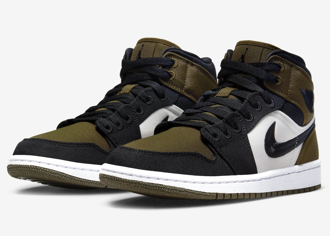 Air Jordan 1 Mid Olive Toe DV0427-301 Release Date