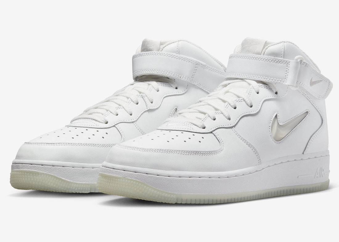 Nike Air Force 1 Mid Jewel Summit White Light Bone DZ2672-101 Release Date