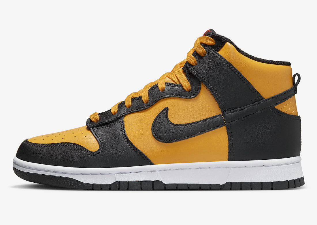 Nike Dunk High Reverse Goldenrod University Gold Black DD1399-700 Release Date