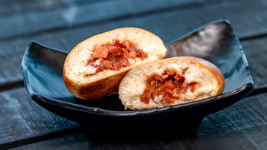 Baked Char Siu Bao from Cappuccino Cart at Disney California Adventure park