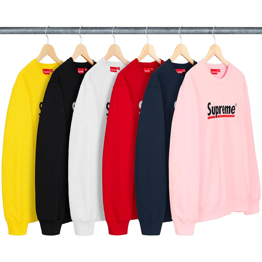 Underline Crewneck - Cotton fleece