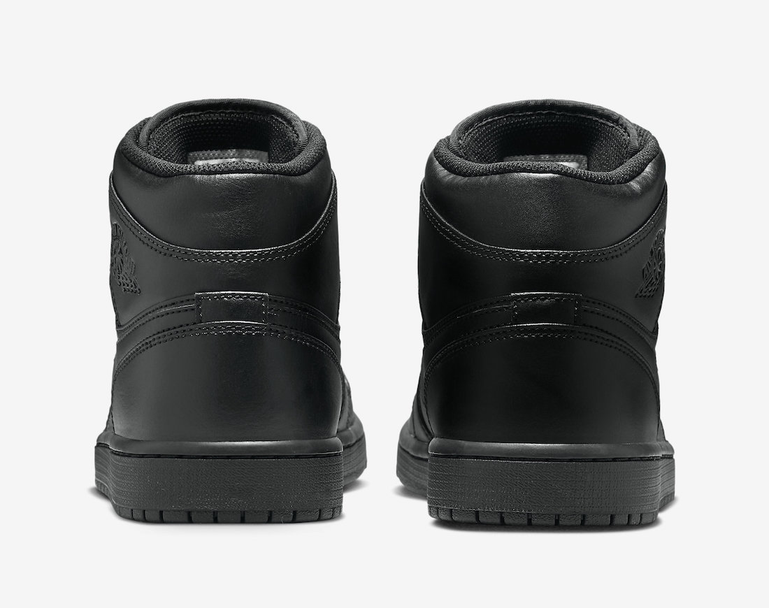 Air Jordan 1 Mid Triple Black 554724-093 Release Date