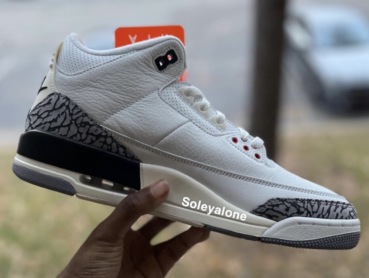 Air Jordan 3 White Cement Reimagined DN3707-100 In-Hand Medial