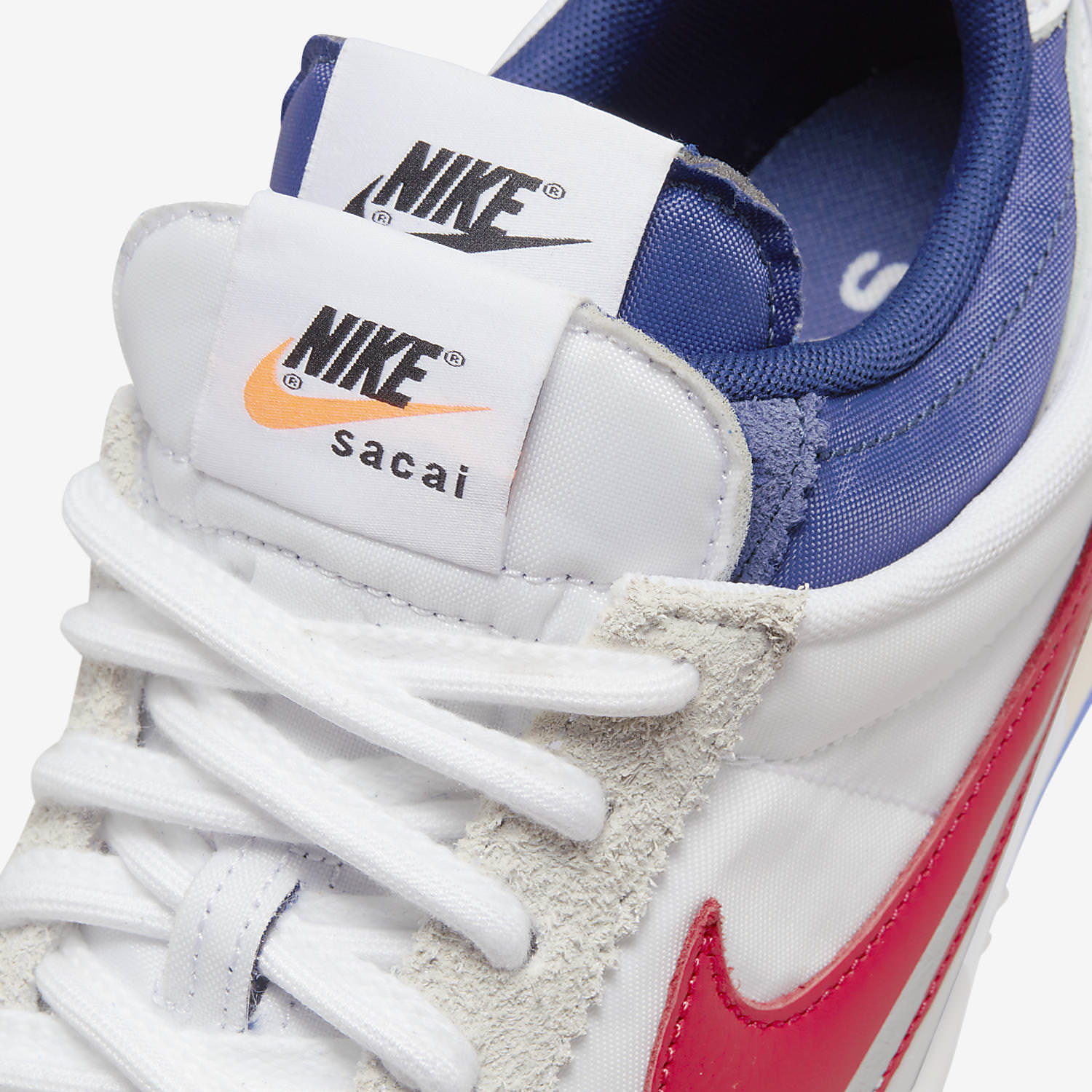 Sacai Nike Cortez White Light Cream University Red DQ0581-100 Release Date