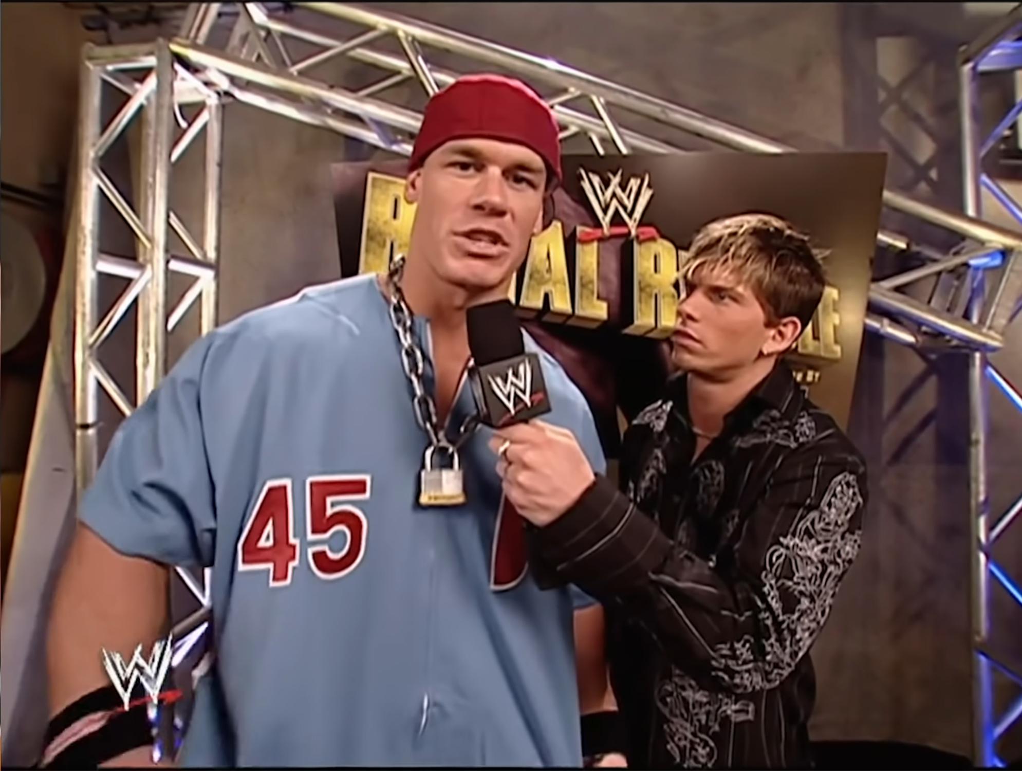 Throwback to Royal Rumble 2004 with Josh Matthews interviewing Thuganomics John  Cena : SquaredCircle