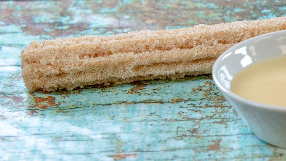 Horchata Churro with Sweetened Condensed Milk 