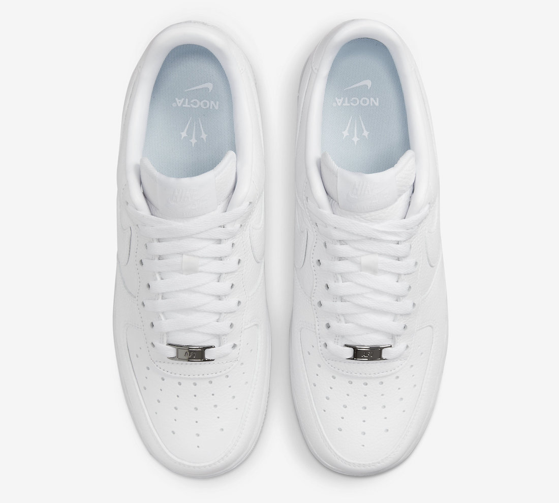 Drake NOCTA Nike Air Force 1 Low White CZ8065-100 Release Date