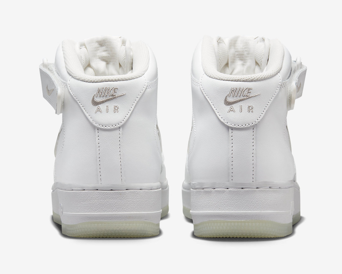 Nike Air Force 1 Mid Jewel Summit White Light Bone DZ2672-101 Release Date