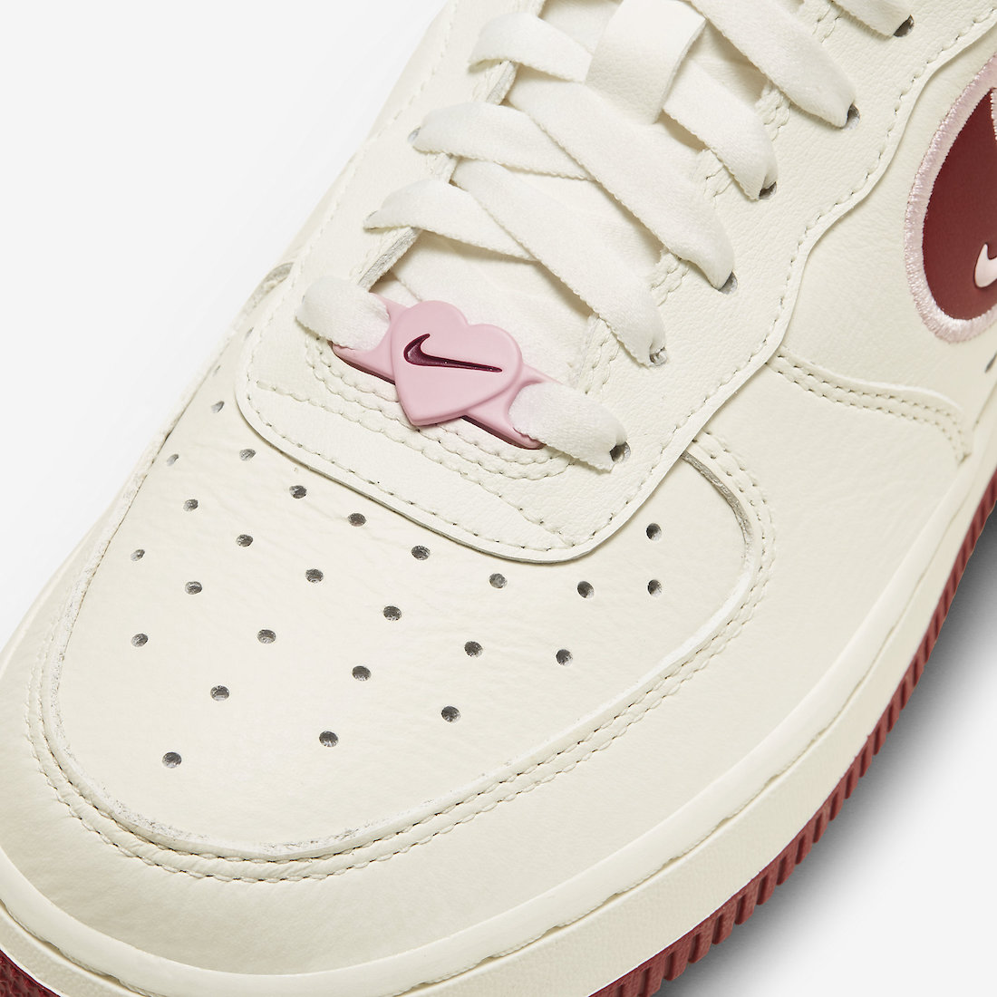 Nike Air Force 1 Low Valentines Day 2023 FD4616-161 Release Date Lace Dubrae