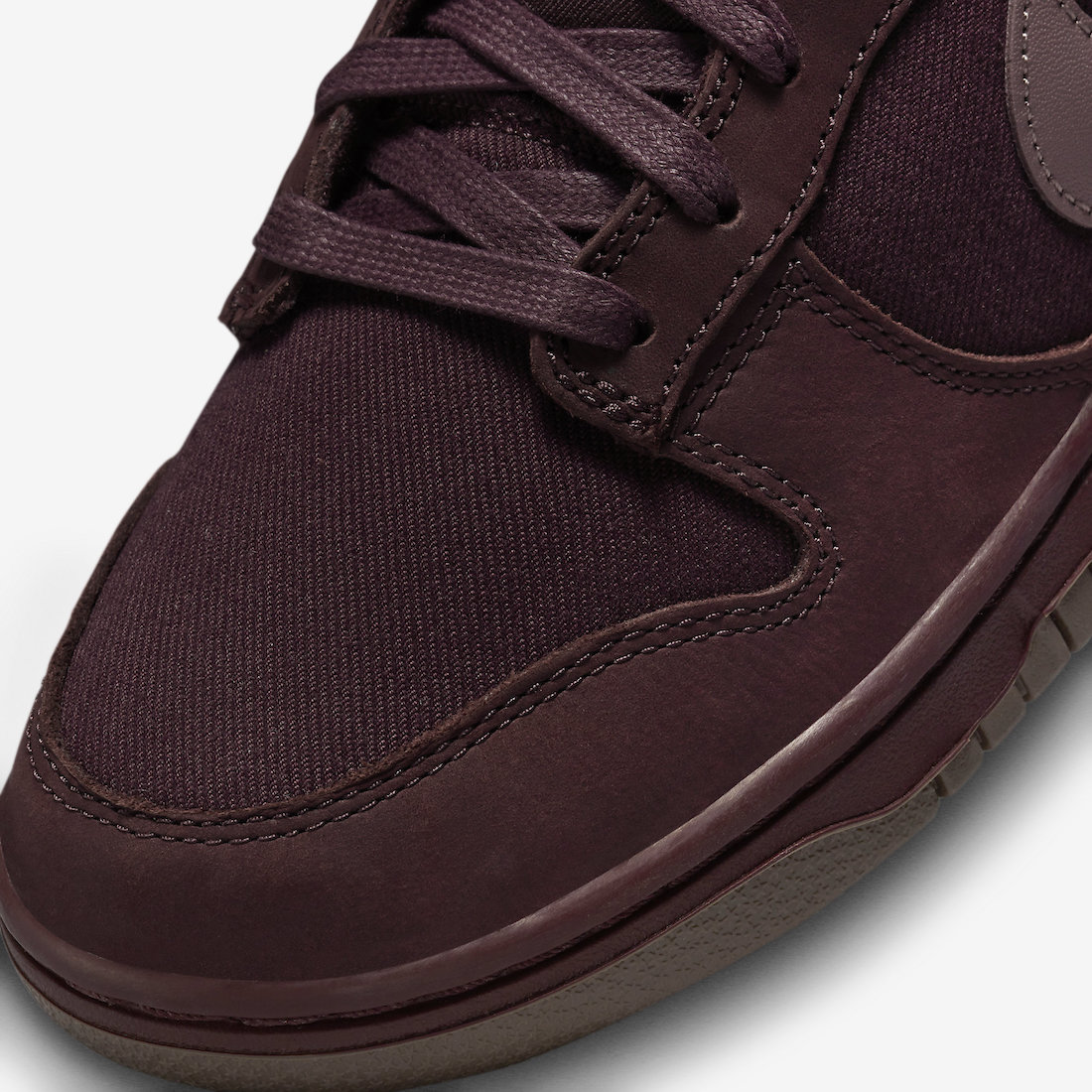 Nike Dunk Low Premium Burgundy Crush Toe Box